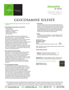 GLUCOSAMINE SULFATE - DaVinci Laboratories