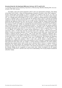 Structural basis for the functional differences between ASCT1 and