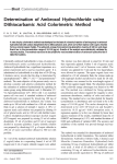 Determination of Ambroxol Hydrochloride using Dithiocarbamic Acid