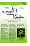 at TIGR, DuPont, Agilent or the University of Delaware Earn your Ph
