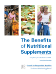The Benefits of Nutritional Supplements