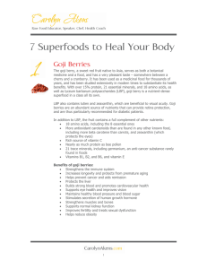Superfoods for Healing