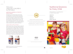 Children Nutritional Product Brochure