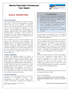 scale inhibitors