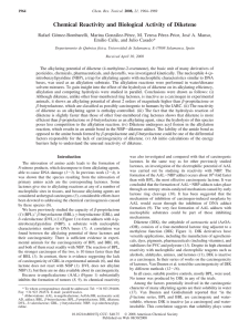 Chemical Reactivity and Biological Activity of Diketene