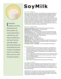 SoyMilk - Soyfoods Association of North America