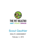 Scout_Gauthier, Pet Health Assessment by The Pet Beastro