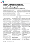 The effect of a mouthrinse containing chlorine dioxide in the clinical
