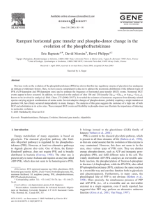 Rampant horizontal gene transfer and phospho