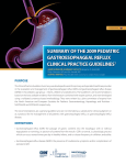 Summary Of The 2009 Pediatric Gastroesophageal