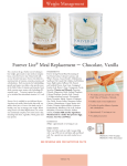 Forever Lite® Meal Replacement – Chocolate, Vanilla
