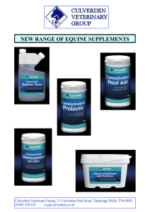 new range of equine supplements