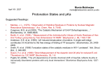 Protonation States and pKa