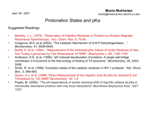 Protonation States and pKa