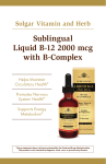 Sublingual Liquid B-12 2000 mcg with B-Complex
