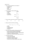 Sample Exam #4  a. monosaccharides.