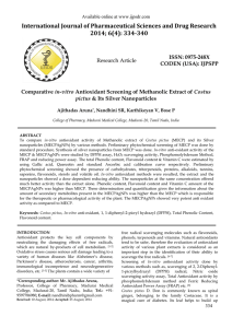 International Journal of Pharmaceutical Sciences and Drug Research 2014; 6(4): 334-340