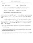 SBI4U Mutations Worksheet - ANSWERS 1. Below is