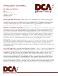 DCA Metabolic Overview