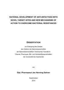 Rational development of anti-infectives with novel target