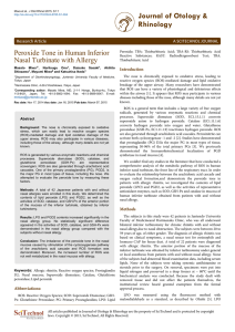 Journal of Otology & Rhinology