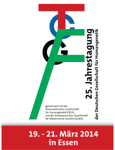 19. - 21. März 2014 in Essen - Deutsche Gesellschaft für