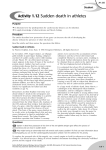 Activity 1.12 Sudden death in athletes