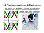 4.2. Tracing populations with Haplogroups