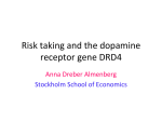 Risk taking and the dopamine receptor gene DRD4