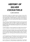 History of Silver Cockatiels - The Native Cockatiel Society Of