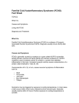 Familial Cold Autoinflammatory Syndrome