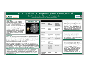 Joubert Syndrome: A rare pediatric genetic disease, revisited