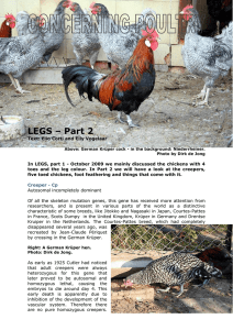 LEGS – Part 2 - Aviculture Europe
