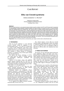 Ellis–van Creveld syndrome - RJME