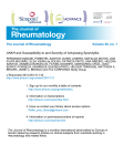 The Journal of Rheumatology Volume 39, no. 1 and Susceptibility to