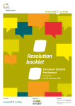 Resolution booklet - European Student Parliaments