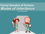 Formal Genetics of Humans: Modes of Inheritance