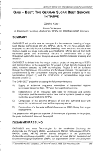 gabi - beet: the german sugar beet genome - assbt