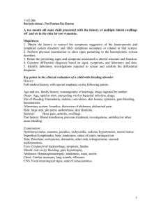 1 A ten month old male child presented with the history of multiple