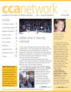 CCA Summer 2004 Newsletter - Children`s Craniofacial Association