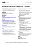 Hemoglobin Lepore (HBD/HBB Fusion) 3 Mutations