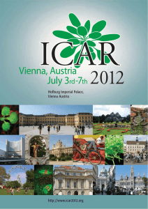 http://www.icar2012.org Hofburg Imperial Palace, Vienna Austria