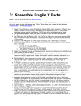 31 Shareable Fragile X Facts (National Fragile X Foundation)