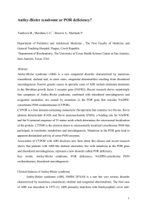 Antley-Bixler syndrome or POR deficiency?