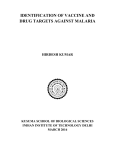 identification of vaccine and drug targets against
