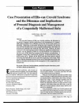 Case Presentation of Ellis-van Creveld Syndrome and the Dilemmas