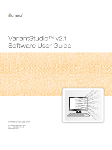 Illumina VariantStudio User Guide