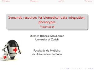 Semantic resources for biomedical data integration: phenotypes