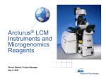 Arcturus LCM Instruments and Microgenomics Reagents