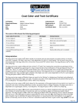 Coat Color and Trait Certificate